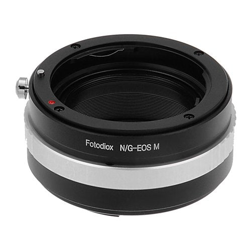 Fotodiox Lens Mount Adapter with Aperture Control, for Nikon G-Type, DX-Type Lens to Canon EOS M Mirrorless Cameras