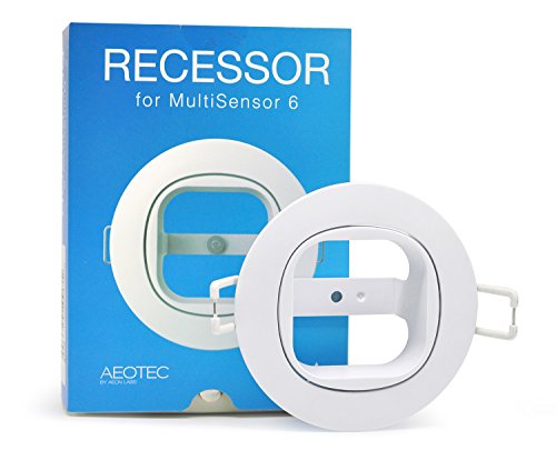 Aeotec MultiSensor 6 Recessor. In-ceiling and in-wall recessed installation accessory.