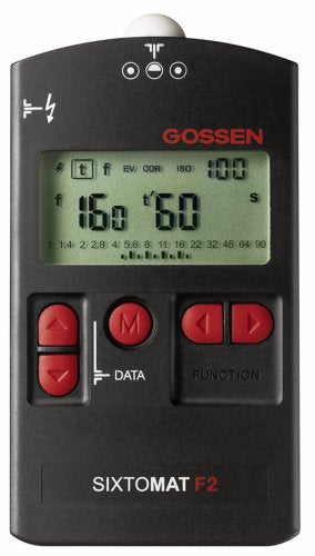Gossen GO H264A Sixtomat F2 Light Meter f/Flash, Ambient, Cine and Reflective Metering (Black)