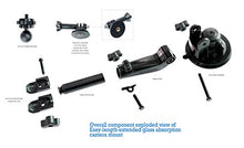 Load image into Gallery viewer, G-Mount for Camera with a rount Sticky Gel rubbe Plate and Length Expandable Support Frame That can be Added a 1/4-inch Screw Hole and Go Pro Mount That is Connected to The 1/4-inch Screw
