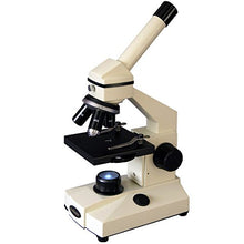 Load image into Gallery viewer, AmScope M100A Compound Monocular Microscope, WF10x and WF16x Eyepieces, 40x-640x Magnification, Tungsten Illumination, Brightfield, Plain Stage
