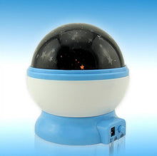 Load image into Gallery viewer, USB Mini Rotating Starry Star Projector Room Night Light Lamp (Blue)
