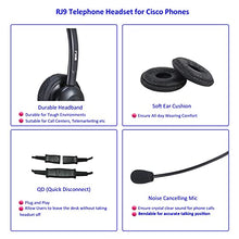 Load image into Gallery viewer, MKJ Headset Compatible with Cisco Phones Dual Ear Landline Headset with Noise Cancelling Microphone for Cisco Telephone CP-7821 7841 7942G 7941G 7945G 79607961G 7962G 7965G 7971G 7975G 8841 8865 9971

