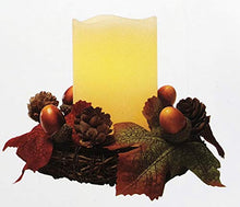Load image into Gallery viewer, APOTHECARY Red Centerpiece W/Candle Holders 8 in. Dia. Berry &amp; Leaves
