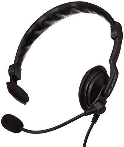 Kenwood KHS7A Light Weight Single Muff Headset with Boom Microphone