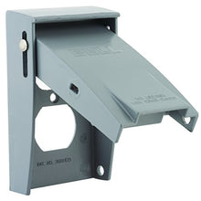 Load image into Gallery viewer, Hubbell-Bell 5027-0 1-Gang Weatherproof Vertical Duplex Receptacle Device Cover, Gray
