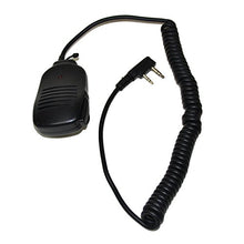 Load image into Gallery viewer, Hqrp Kit: 2 Pin Ptt Speaker Microphone And Earpiece Mic Headset Compatible With Kenwood Th 26 Th 26 A
