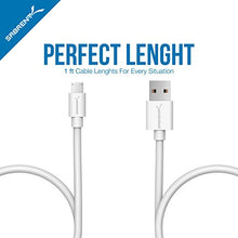 Load image into Gallery viewer, Sabrent [6-Pack] 22AWG Premium 1ft Micro USB Cables High Speed USB 2.0 A Male to Micro B Sync and Charge Cables [White] (CB-M61W)
