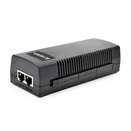iCreatin Gigabit Power over Ethernet Plus PoE+ Injector Adapter 35 Watts 802.3at /af, Up to 100 Meters (328 Feet), PSE-480080G