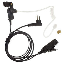 Load image into Gallery viewer, Artisan Power P-6536: Surveillance Headset with Removable Translucent Acoustic Tube Earpiece, 2-Wire PTT and 2 Pin Connector for Motorola Radios: RLN5318 RLN5318A
