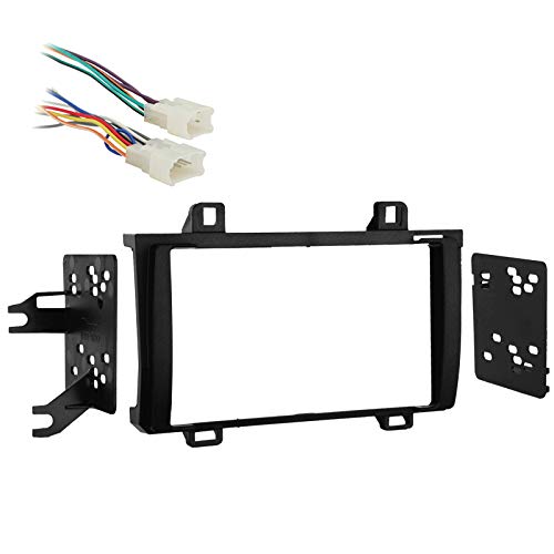 Compatible with Toyota Matrix 2009 2010 Without NAV Double DIN Stereo Harness Radio Install Dash Kit
