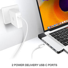 Load image into Gallery viewer, HyperDrive USB C Hub, NET 6-in-2 for MacBook Pro Air, Multi-Port USB-C Dongle, Gigabit Ethernet, 40Gbps 100W, 5Gbps 60W, 4K30Hz HDMI
