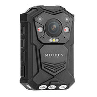 MIUFLY 1296P Police Body Camera with 2 Inch Display , Night Vision , Built in 64G Memory and GPS for Law Enforcement