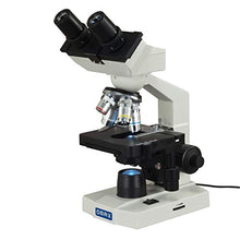 Load image into Gallery viewer, OMAX 40X-2500X LED Binocular Compound Lab Microscope for Students w/The World of The Microscope Book
