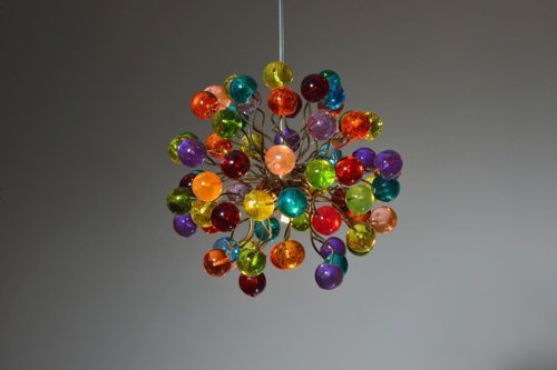 Childrens Room Lighting -Multicolor Marble Lamp Ceiling Lights - Entertainmentroom Lighting - Unique Lamps - Suspended Lighting - Pendant Lightshades - Home Decorations