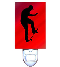 Load image into Gallery viewer, Skateboard Stunts Silhouette Decorative Night Light
