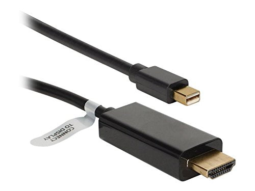 QVS Standard Video/Audio Cable - Displayport/HDMI Black (MDPH-06BK)