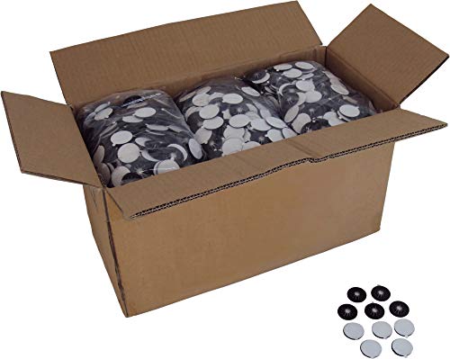 5000 Black Adhesive Backed Spider CD / DVD Hubs (Rosettes) - #CDNRSPBK - For Gluing into a Double or Triple Chubby CD Jewel Box To Increase Capacity! (Also Called Hubcaps or Caps)