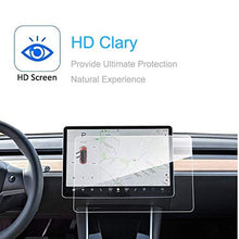 Load image into Gallery viewer, SUMK Model 3/Y Tempered Glass Screen Protector Model 3 Model Y 15&quot; Center Control Touchscreen Car Navigation Touch Screen Protector Tempered Glass 9H Anti-Scratch and Shock Resistant for Model 3 Scree
