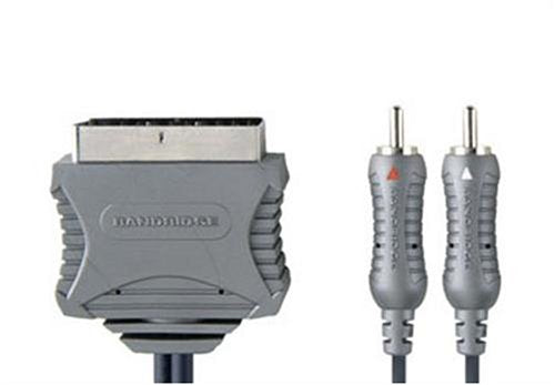 Bandridge VL7589 Scart - 2 Phono Cable - 10m