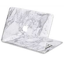 Load image into Gallery viewer, MacBook Skin White Marble Skin- Full Set Skin kase (Air 13&quot;)

