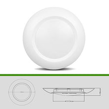 Load image into Gallery viewer, JULLISON 6 Inch LED Low Profile Recessed &amp; Surface Mount Disk Light, Round, 15W, 900 Lumens, 3000K Warm White, CRI80, Driverless Design, Dimmable, ENERGY STAR, cETLus Listed, White(1 Pack) ...
