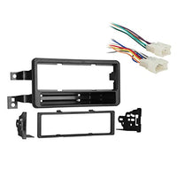Compatible with Toyota Tundra Double Cab 2004 2005 Single DIN Stereo Harness Radio Dash Kit