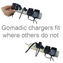 Load image into Gallery viewer, Gomadic Intelligent Compact AC Home Wall Charger Suitable for The D2 D2-751G / D2-712 - High Output Power with a Convenient, Foldable Plug Design - Uses TipExchange Technology
