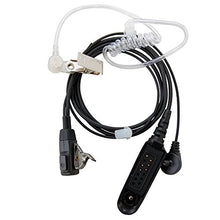 Load image into Gallery viewer, Hqrp Oval Side Mount 1 Pin Headset W/Acoustic Tube Earpiece &amp; Microphone For Motorola Ht 750, Ht 125
