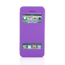 Load image into Gallery viewer, Gearonic PU Leather Slim Flip View Case Smart Cover Back Cover for iPhone 5C - Non-Retail Packaging - Purple
