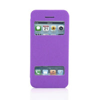 Gearonic PU Leather Slim Flip View Case Smart Cover Back Cover for iPhone 5C - Non-Retail Packaging - Purple