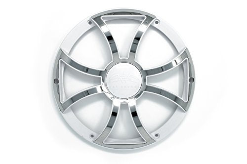 Wet Sounds REVO 10 XS-W-SS GRILL White w/ Stainless XS Open Style Grill for the REVO 10 Inch Marine Subwoofer