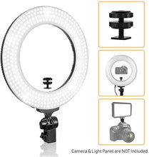 Load image into Gallery viewer, LimoStudio LED 18&quot; Ring Flash Light Dimmable SMD LED Lighting Kit 5500K Photography Photo Studio Light Stands, AGG1775
