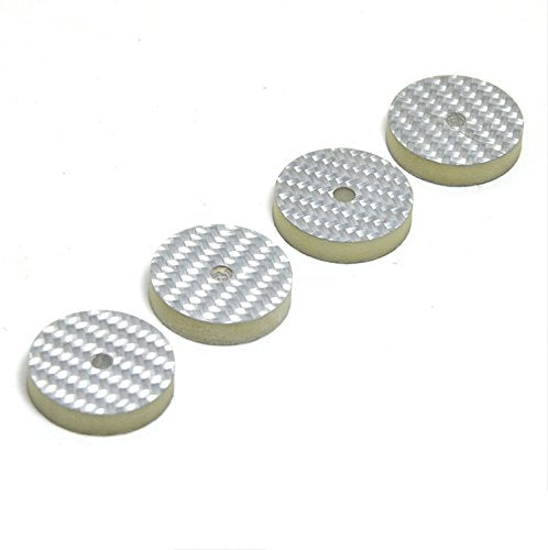ACROLINK 10Pcs 25 x 5mm Carbon Fiber Speaker Spike Mat Base Pad Shoe Isolation HiFi Mounts