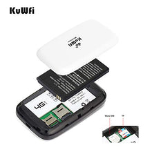 Load image into Gallery viewer, KuWFi 4G LTE Mobile WiFi Hotspot Unlocked Wireless Internet Router Devices with SIM Card Slot for Travel Support B1/B3/B5/B7/B8/B20 in Europe Caribbean South America Africa
