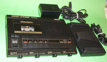 Load image into Gallery viewer, Sanyo TRC 5040 Memoscriber Microcassette Transcriber W/foot Switch, Ac Adapter, Headset
