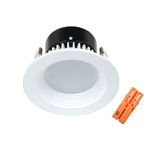 Load image into Gallery viewer, White Baffle LED Retrofit Trim with Title 24 Converter for 4-Inch Recessed Cans
