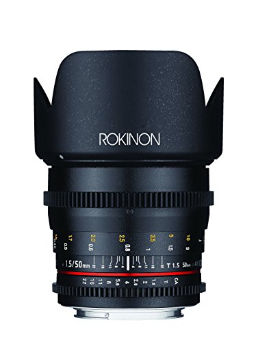 Rokinon Cine DS 50mm T1.5 AS IF UMC Full Frame Cine Lens for Nikon