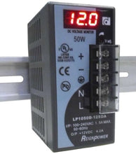 Load image into Gallery viewer, REIGNPOWER LP1050D-12SDA 50W 12VDC 4A Din Rail Power Supply Voltage Monitor Display
