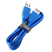 Load image into Gallery viewer, Everydaysource 3 Feet SuperSpeed USB 3.0 Type A Male to A Female Extension Cable - M/F, Blue

