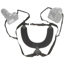 Load image into Gallery viewer, OP/TECH USA Dual Harness 3/8&quot; X-Long - Interchangeable Camera Harness with Quick Disconnects and Control-Stretch Backing
