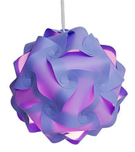 Load image into Gallery viewer, Puzzle Lights with Lamp Cord Kits , Self DIY Assembled Puzzle Lights Mordem Lampshade IQ Lamp Shades L Size (Purple)
