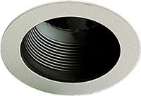 Quorum-One Light Gloss Black Recessed Lighting Trim-9500-015