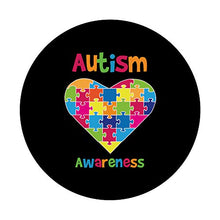 Load image into Gallery viewer, Autism - Awareness - Heart Puzzle Autistic Pride PopSockets PopGrip: Swappable Grip for Phones &amp; Tablets
