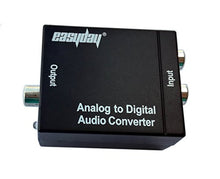 Load image into Gallery viewer, EASYDAY Analog (L/R) Stereo to Digital Audio Converter Adapter - Changes Stereo L/R (Red/White) RCA Input to Digital Coaxial or Optical Toslink [SPDIF] Outputs
