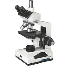 Load image into Gallery viewer, AmScope T400B Compound Trinocular Microscope, WF10x and WF20x Eyepieces, 40X-2000X Magnification, Brightfield, Halogen Illumination with Rheostat, Abbe Condenser, Double-Layer Mechanical Stage, Slidin
