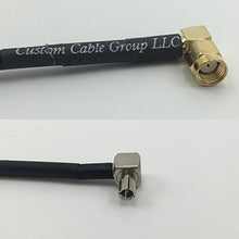 Load image into Gallery viewer, 12 inch RG188 RP-SMA MALE ANGLE to TS9 ANGLE MALE Pigtail Jumper RF coaxial cable 50ohm Quick USA Shipping
