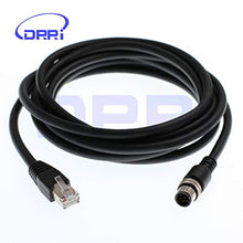 Load image into Gallery viewer, DRRI M12 8 Pole Male A Coding to RJ45 Ethernet Cat5e Cable for Cognex CKR-202-001 CCB-84901 CFB-IC3 VPRO-Base-U CFB-CBL-15 (5M)
