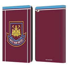 Load image into Gallery viewer, Head Case Designs Officially Licensed West Ham United FC Di Canio 2000 Home Retro Crest Leather Book Wallet Case Cover Compatible with Apple iPad Air 2 (2014)
