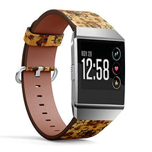 Load image into Gallery viewer, (Marine Theme Hand-Drawn Ancient Sailboats, sea Monsters and Dragons) Patterned Leather Wristband Strap for Fitbit Ionic,The Replacement of Fitbit Ionic smartwatch Bands

